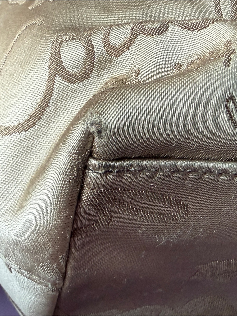 Coach Horse Carriage Pink Trim Pleated Signature Sateen Leather Shoulder Tote - Picture 5 of 13
